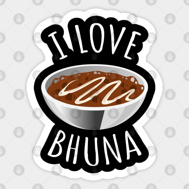 I Love Bhuna Sticker by LunaMay